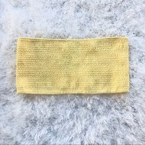 NWT PACSUN Bandeau Shirred Top